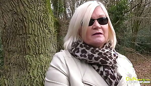 OLDNANNY British Mature and Blonde Lesbo Action